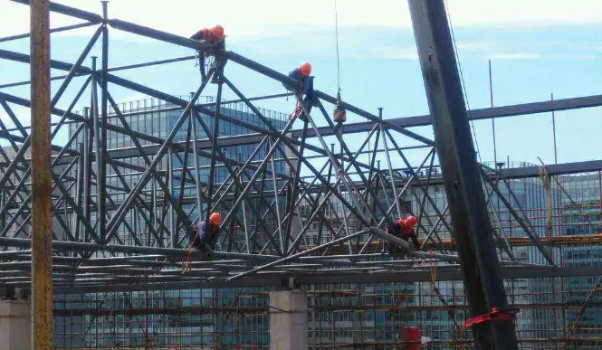 安徽论网架装配施工中搭设脚手架应当留神的事故